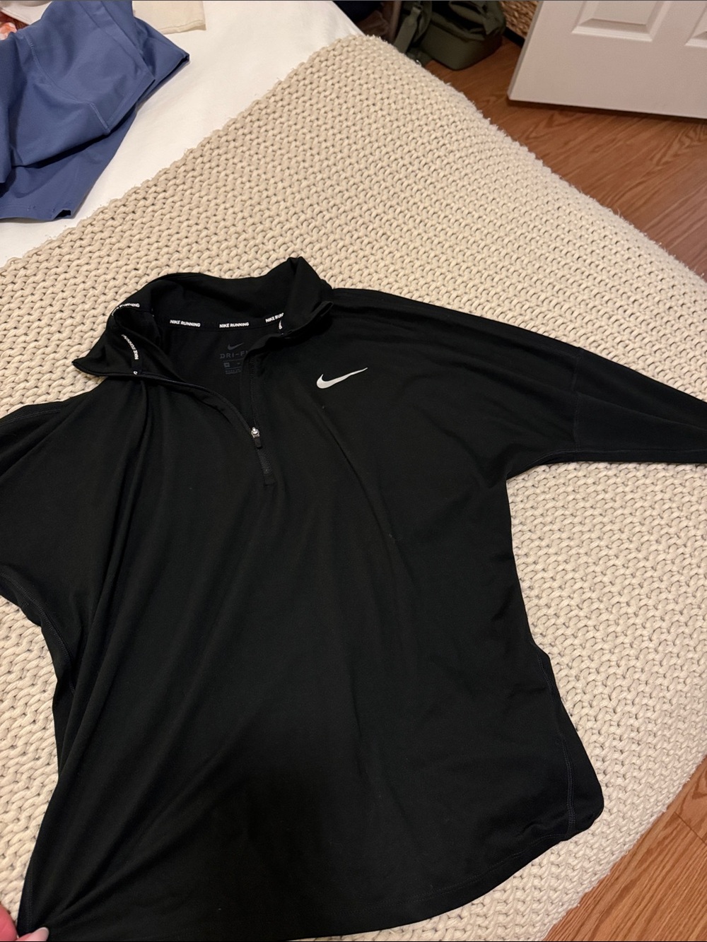 Nike dry fit Black Quarter-Zip Pullover